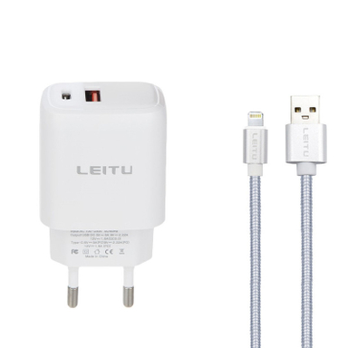 شارژر دیواری لیتو مدل LH-13 به همراه کابل لایتنینگ
