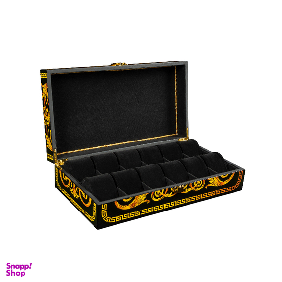 جعبه ساعت 12 خانه طرح پتینه کد TW-2486