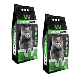 خاک گربه عطری واندر وایت مدل Aloe Vera وزن 5 کیلوگرم بسته 2 عددی