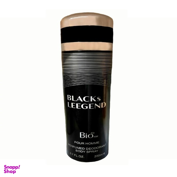 اسپری مردانه بیو استار مدل Blacks Leegend حجم 200 میلی لیتر