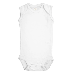 بادی نوزادی آرم پوش مدل یقه باز شو کد W001 رنگ سفید