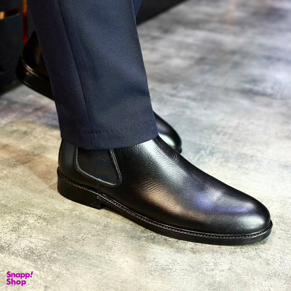 نیم بوت مردانه طرح چلسی مدل پدرام رنگ مشکی