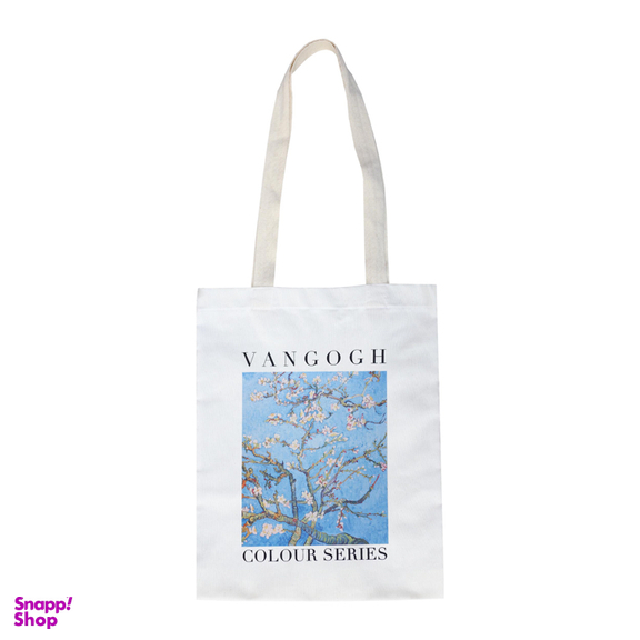 ساک خرید طرح شکوفه های بادام ونگوگ کد 1454