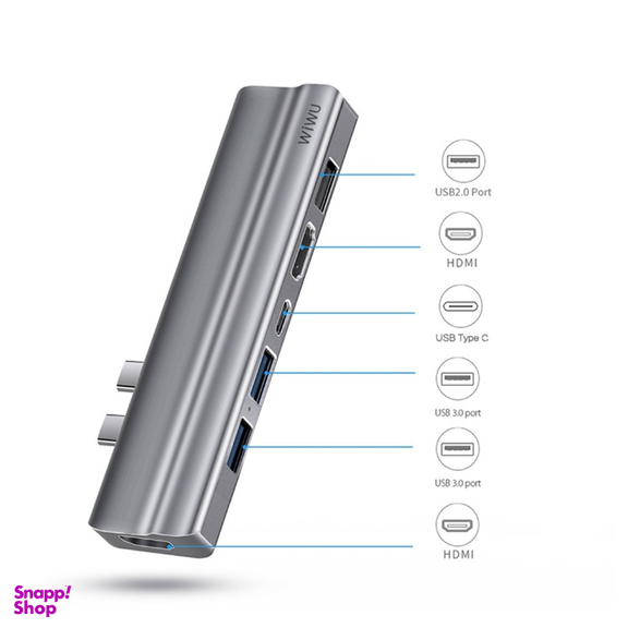 هاب Type-C هشت پورت ویوو مدل Alpha T9