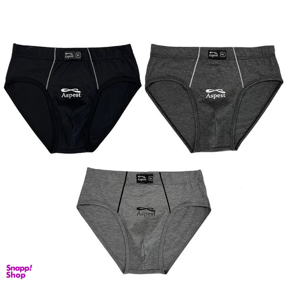 شورت مردانه اسپست مدل ASP-SLIP-3COL مجموعه سه عددی