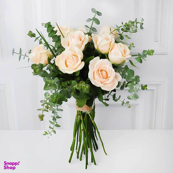 دسته گل رز نباتی گل بازار