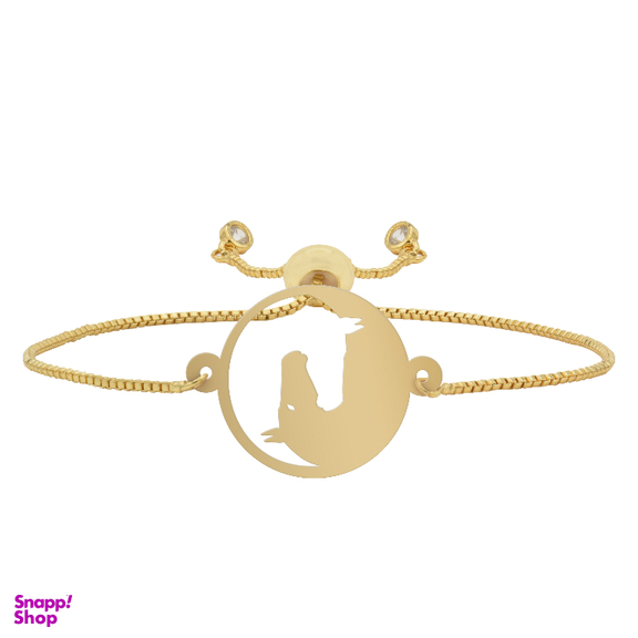 دستبند طلا 750 عیار زنانه شمیم کد D13-40 طرح اسب