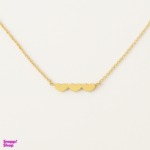 گردنبند طلا 18 عیار زنانه طرح قلب کد S037