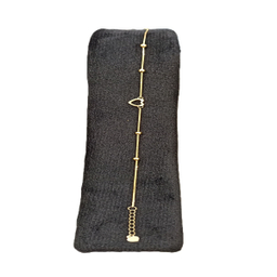 دستبند طلا 18 عیار زنانه مدل قلب کد S04