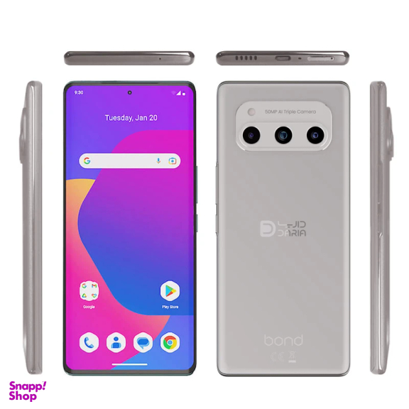 گوشی موبایل داریا مدل Bond 5G دو سیم کارت ظرفیت 256 گیگابایت رم 8 گیگابایت به همراه شارژر