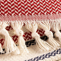 روتختی مادام کوکو مدل Denney Kirmizi Lacivert دو نفره سایز 240×220 سانتی متر