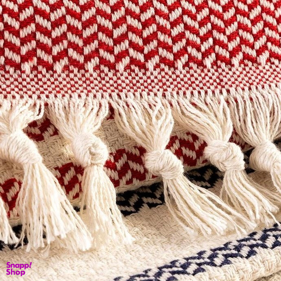 روتختی مادام کوکو مدل Denney Kirmizi Lacivert دو نفره سایز 240×220 سانتی متر