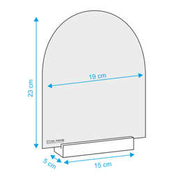 آینه رومیزی سایان هوم طرح چوقا و شیر سنگی
