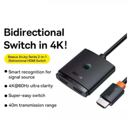 سوئیچ یک به دو HDMI باسئوس مدل AIRJOY طول 1 متر
