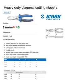 انبر سیم چین یونیور مدل 466/1Bi سایز 8 اینچ