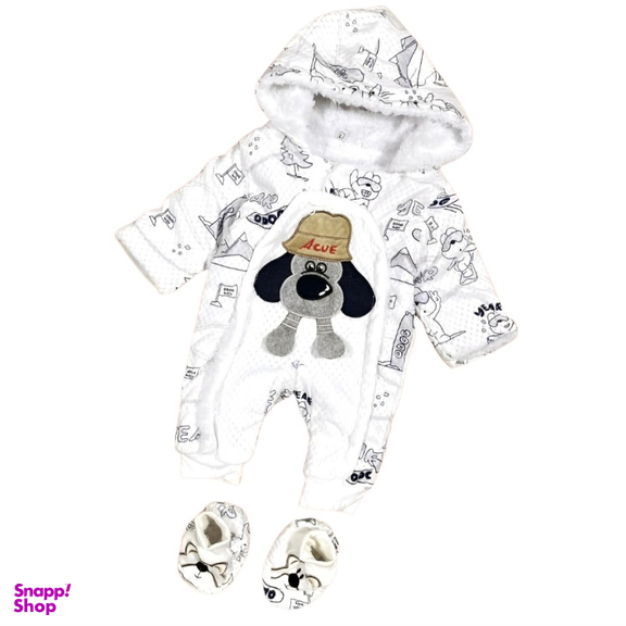 کاپشن نوزاد کد 130 رنگ سفید