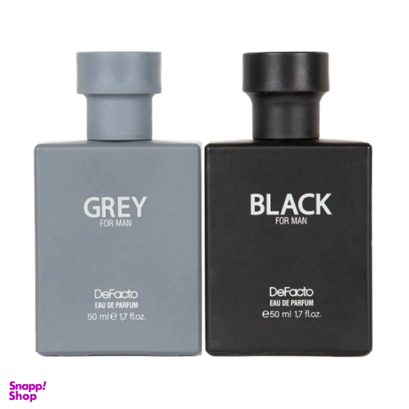 ادوپرفیوم مردانه دفکتو پک دوقلو مدل black grey