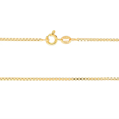 زنجیر 18 عیار طلا زنانه میلی گالری مدل سپاهان طرح ونیزی کد MT853