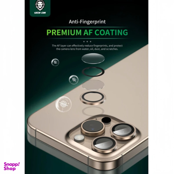 محافظ لنز دوربین گرین لاین مدل HD Plus مناسب برای گوشی موبایل اپل iPhone 16 Pro / 16 Pro Max