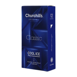 کاندوم چرچیلز مدل Classic Cool Ice بسته 12 عددی