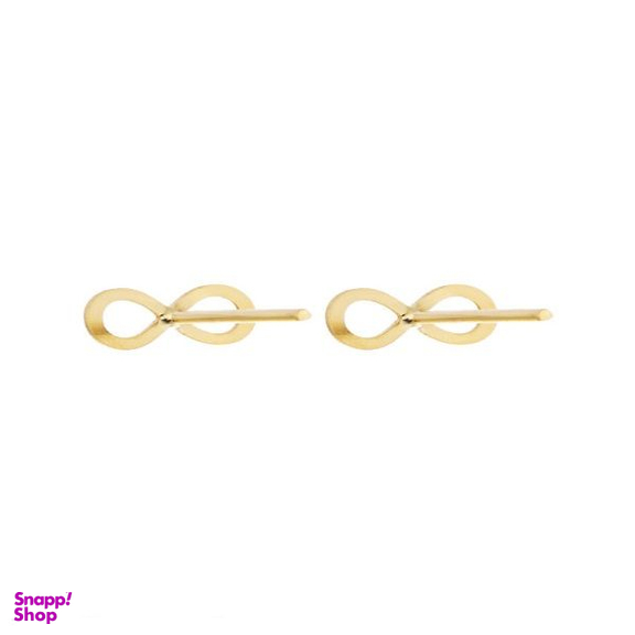 گوشواره طلا 18 عیار زنانه مدل بینهایت