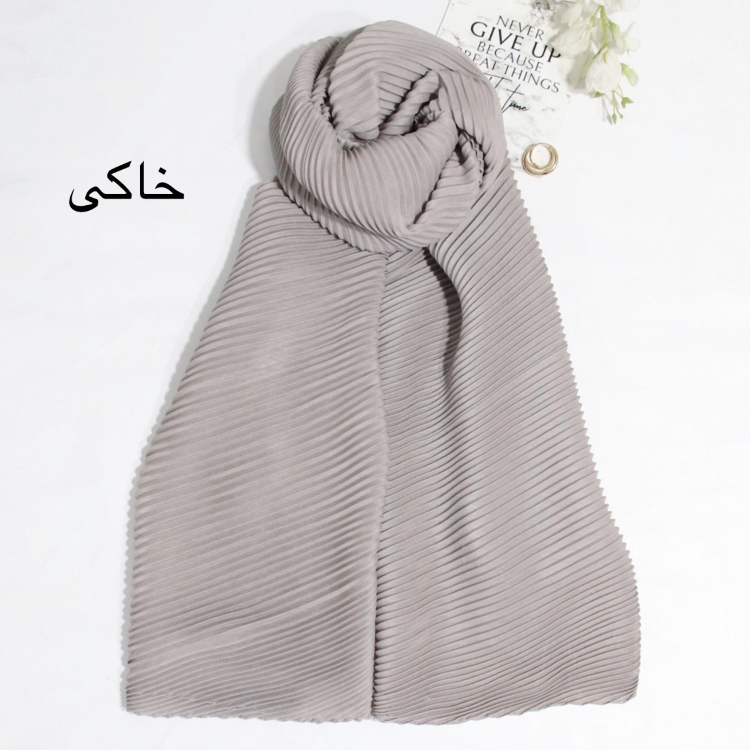 شال ساده پلیسه طرح آرمیتا کد ana9503