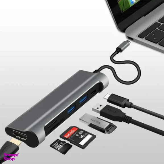 هاب USB جی سی پال مدل USB-C Multiport JCP6217