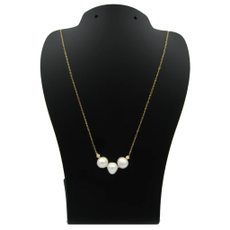 گردنبند طلا 18 عیار زنانه کاپانی مدل مروارید باروک کد KN065