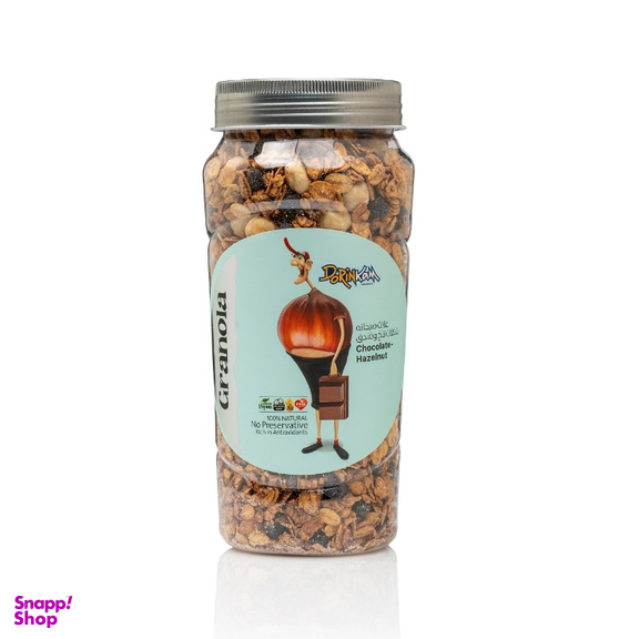 گرانولا شکلات تلخ و فندق درین کام وزن 350 گرم