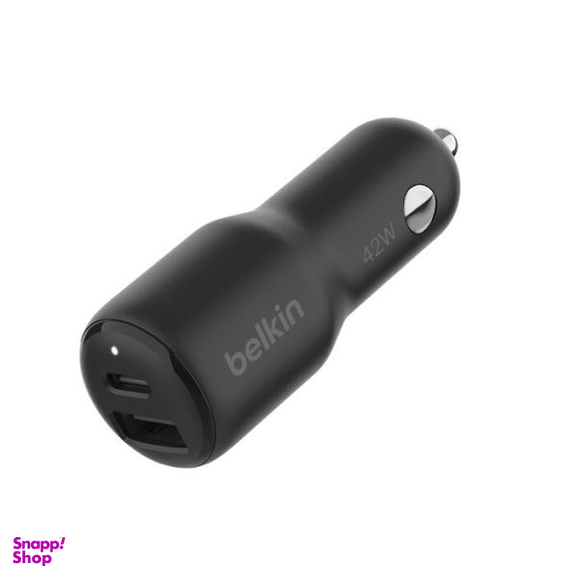 شارژر فندکی بلکین مدل BoostCharge Dual Car Charger 42W