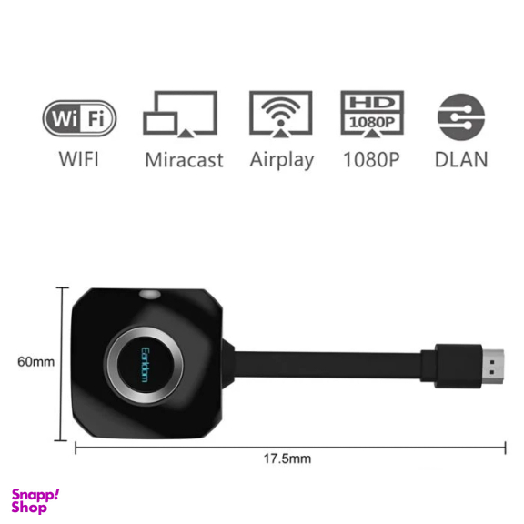 دانگل HDMI ارلدام مدل +ET-W6 4K ULTRA HD