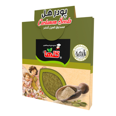 پودر هل گلها وزن 10 گرم بسته بندی جعبه