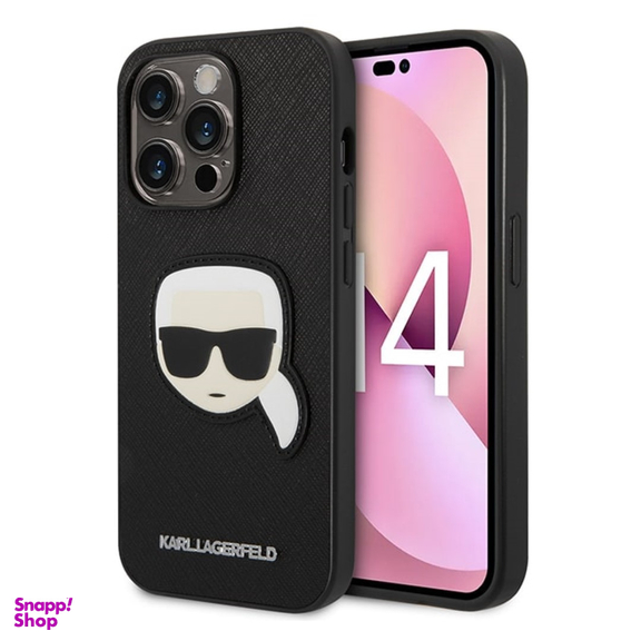 قاب موبایل چرمی سی جی مدل Karl Lagerfeld Leather کد 183543 مناسب iPhone 14 Pro
