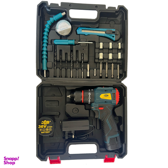 پیچ گوشتی شارژی جاب مدل JB-3690 BL مجموعه 40 عددی