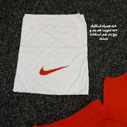 ست تاپ و شلوارک و اسکارف ورزشی مردانه کد 1541 رنگ قرمز