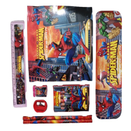 ست لوازم التحریر طرح اسپایدرمن کد 8012 مجموعه ۱۳ عددی