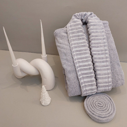 حوله پالتویی ارغوان طرح نارسیس سایز 125