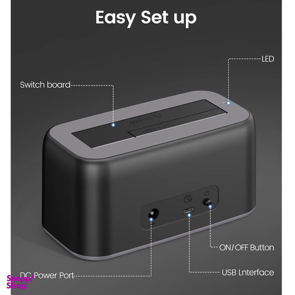 داک هارد دیسک 3.5/2.5 اینچ HDD/SSD Type-C اوریکو مدل 6819C3-V1
