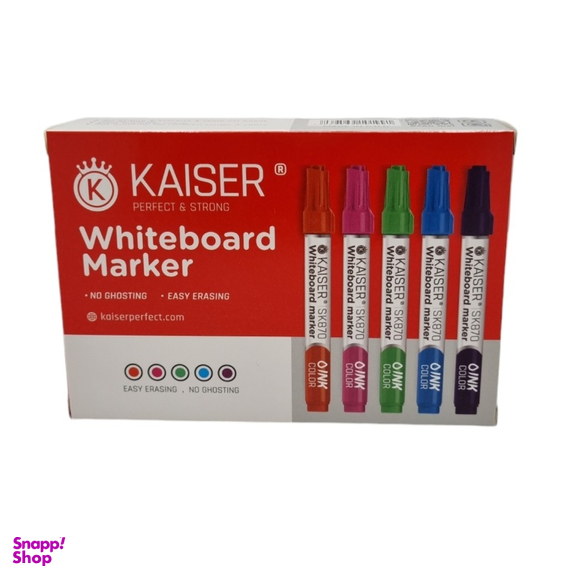 ماژیک وایت برد کایزر کد sk870 مجموعه 12 عددی