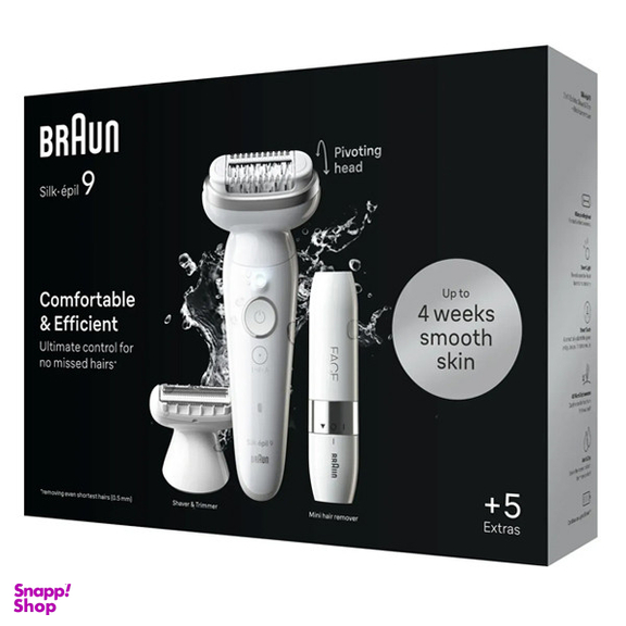 اپیلاتور براون مدل SES9-341 به همراه ماشین اصلاح صورت براون مدل FS1000