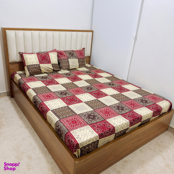 سرویس ملحفه دو نفره 3 تکه ناتوسا مدل سنتی کد 160