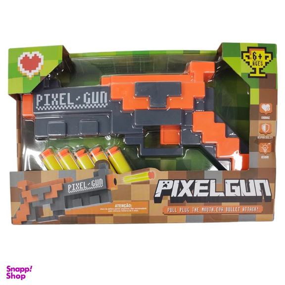 تفنگ اسباب بازی مدل پیکسل گان