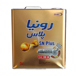 روغن موتور ایرانول رونیا پلاس مدل SAE 5w-30 فول سنتتیک SN کد 22261 حجم ۵ لیتر