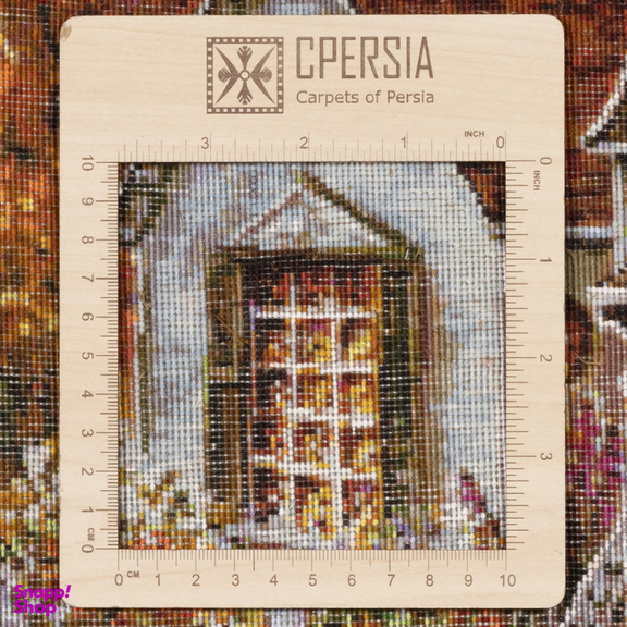 تابلو فرش دستباف سی پرشیا مدل منظره کلیسا در پاییز کد 903911