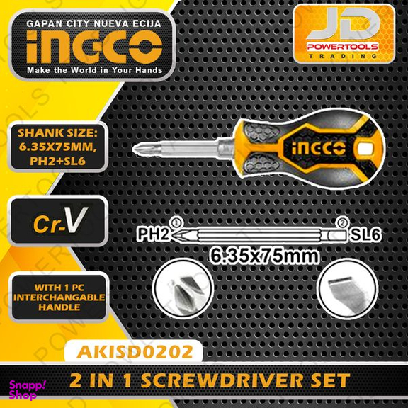 پیچ گوشتی دو سر اینکو مدل AKISD-0202
