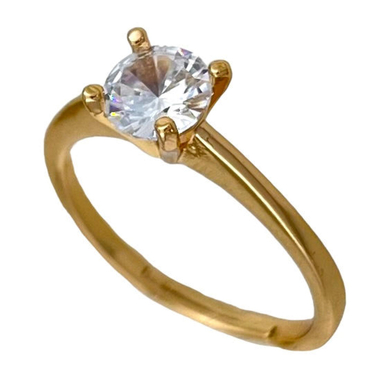 انگشتر زنانه مدل تک نگین کد R4501