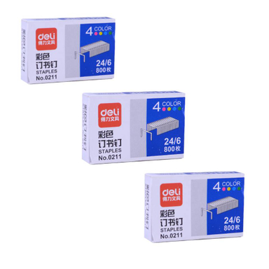 سوزن منگنه رنگی دلی کد DL-0211 بسته 3 عددی