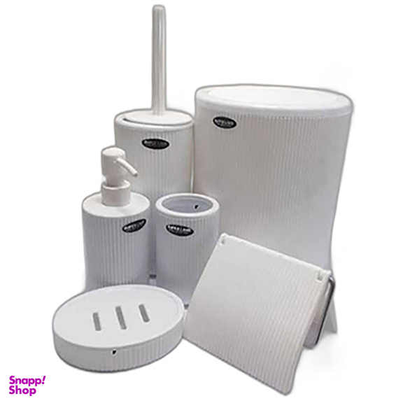 ست بهداشتی 6 پارچه طرح هاشور مدل کاریزما کد 532