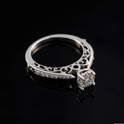 انگشتر طلا 18 عیار زنانه جواهری سون کد 1003