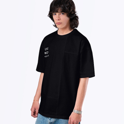 تیشرت زیگ مدل Live more رنگ مشکی